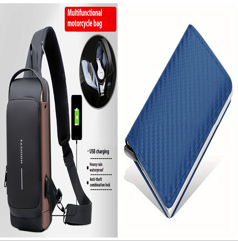 Password Anti-theft Chest Bag Men's Casual Multifunctional