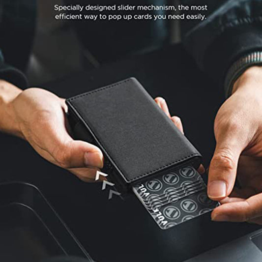 Men's Two-fold Wallet With Pendant Locator Rfid Anti-theft Microfiber