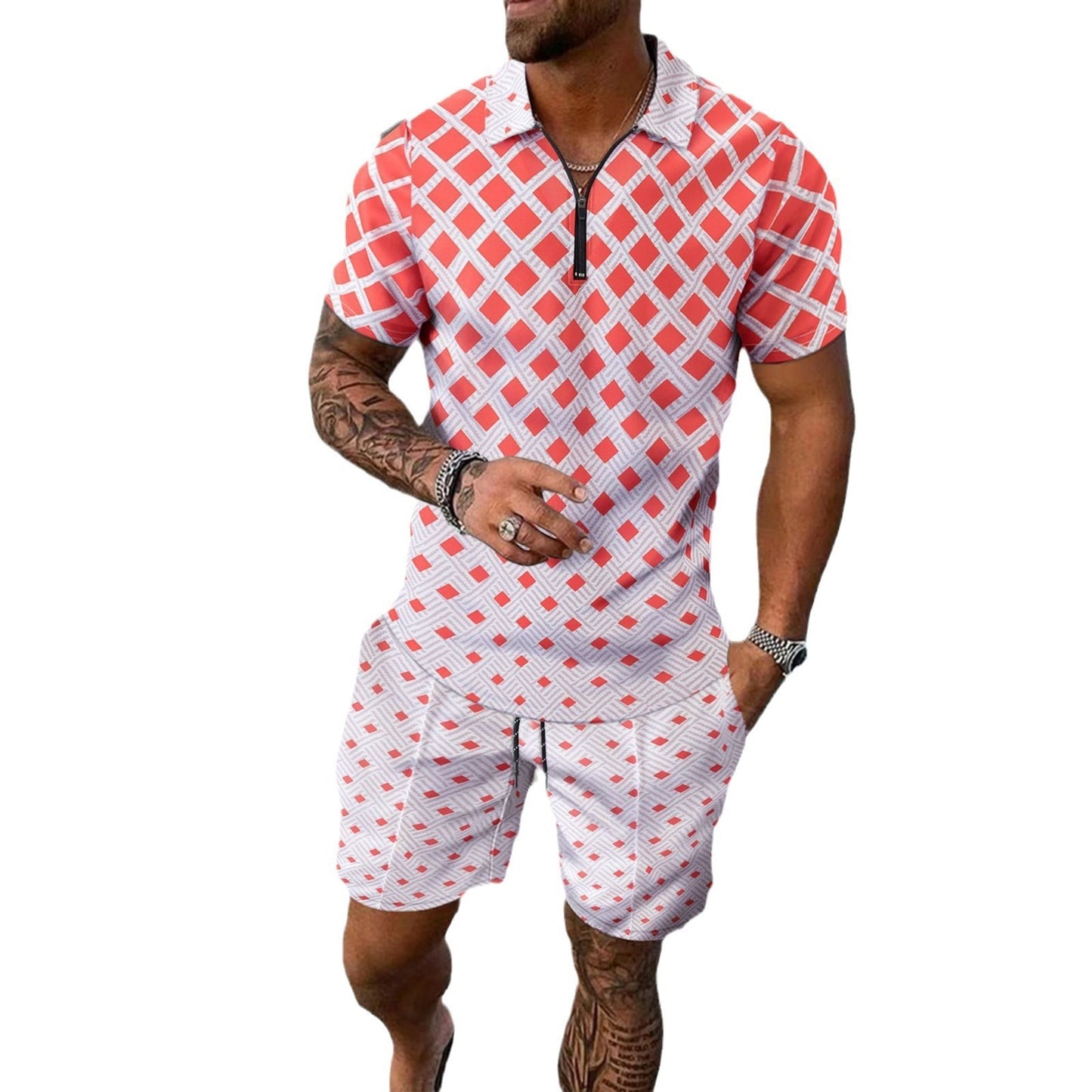 Shorts Casual Sports Two-piece Suit