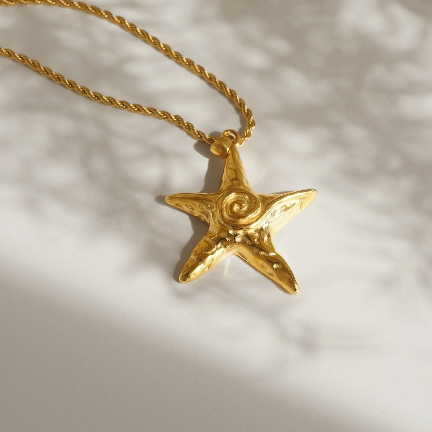 European And American INS Starfish Beach Necklace Earrings