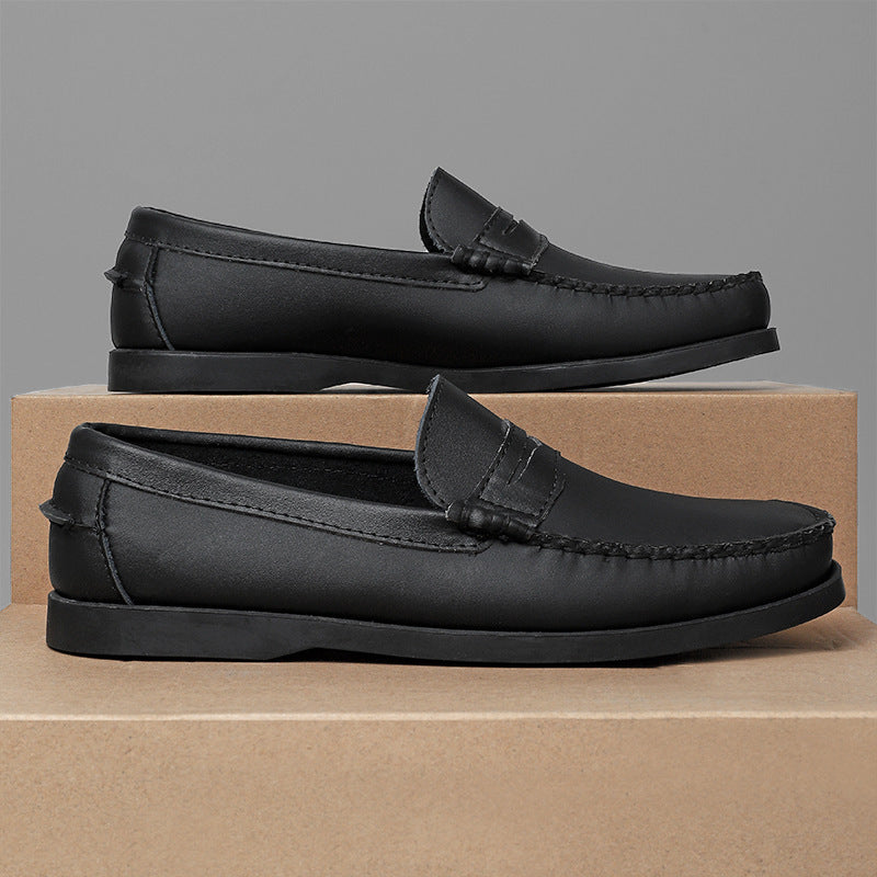 Plus Size Men's Casual Genuine Leather Shoes