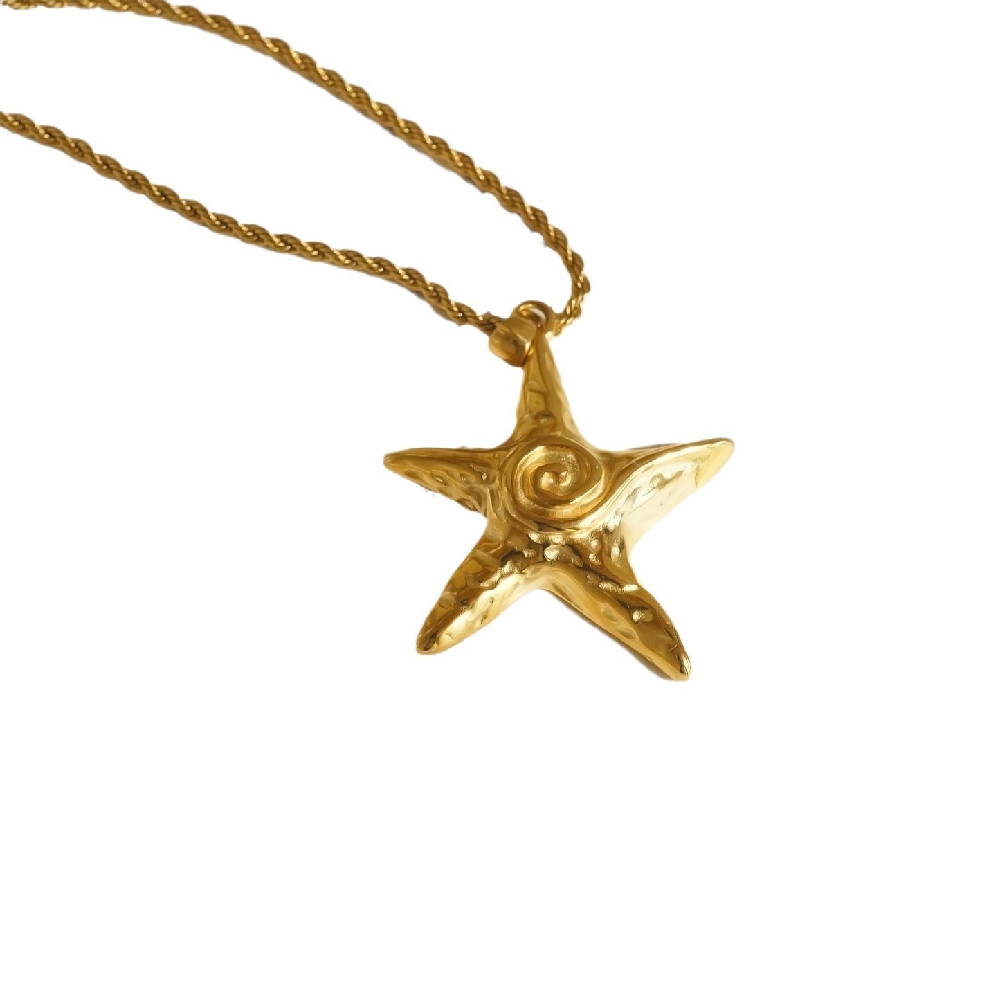 European And American INS Starfish Beach Necklace Earrings